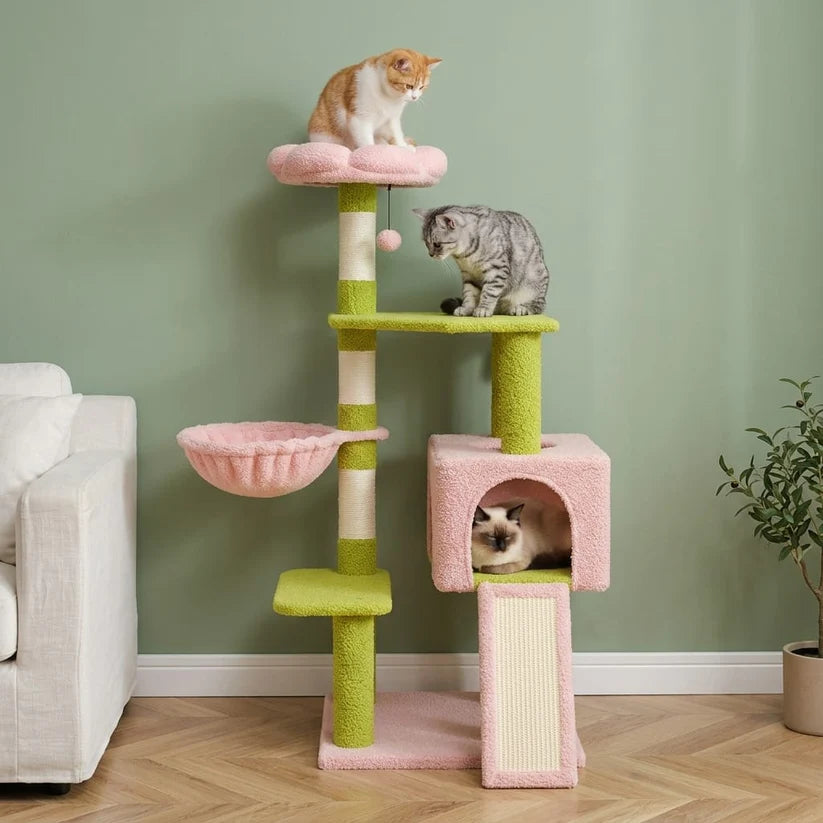 Arbre à chat design fleur | Kaneo