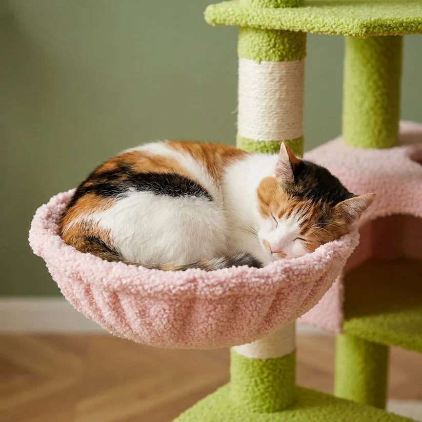 Arbre à chat design fleur | Kaneo