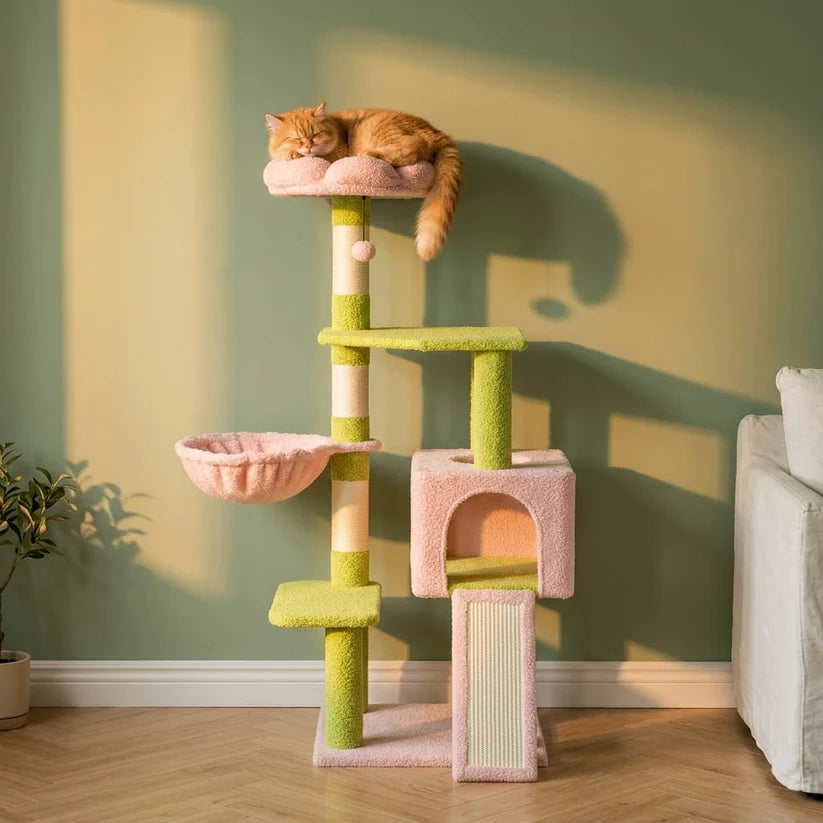 Arbre à chat design fleur | Kaneo