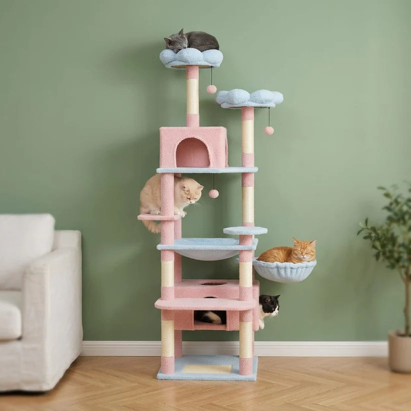 Arbre à chat forme fleur | Oukoua