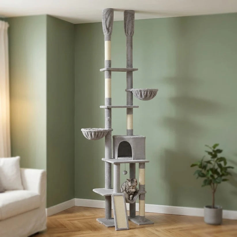 Arbre à chat jusqu'au plafond | Mugeno