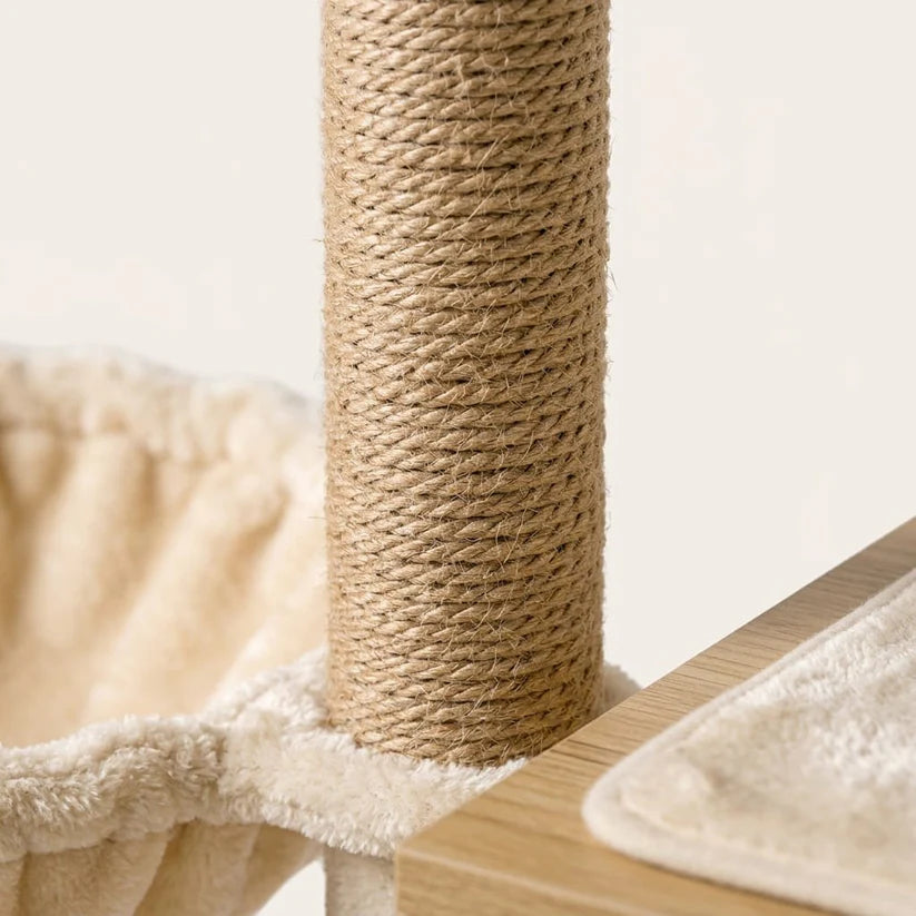 Arbre à chat moderne bois | Hinokia