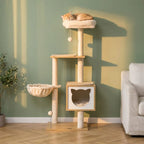 Arbre à chat moderne bois | Hinokia