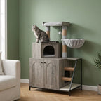 Arbre à chat caisse en bois | Amio
