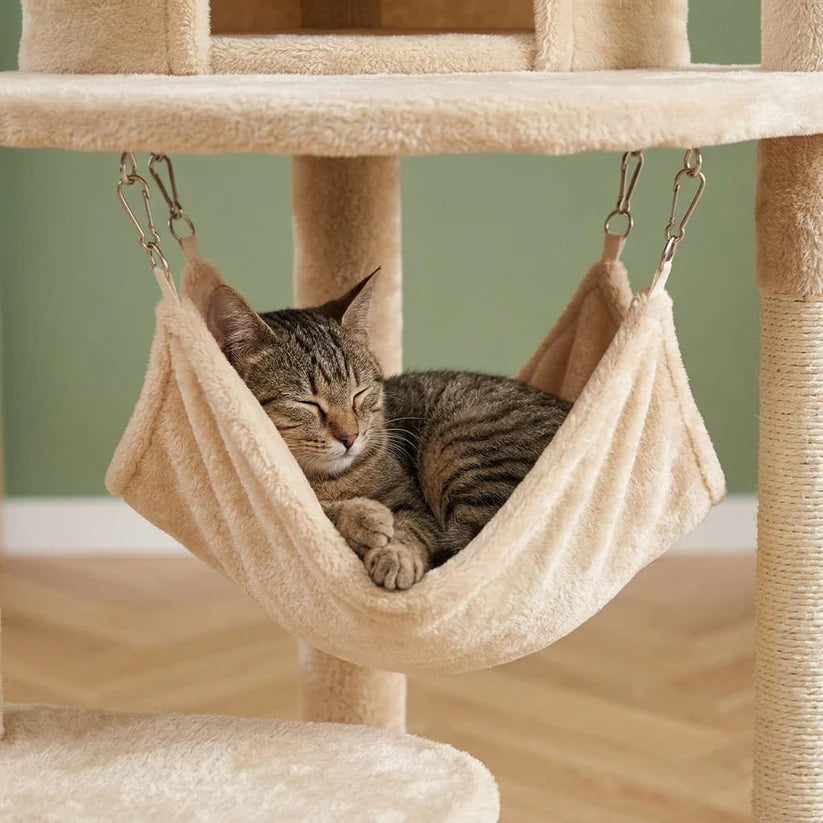 Arbre à chat plafond beige | Hoshia
