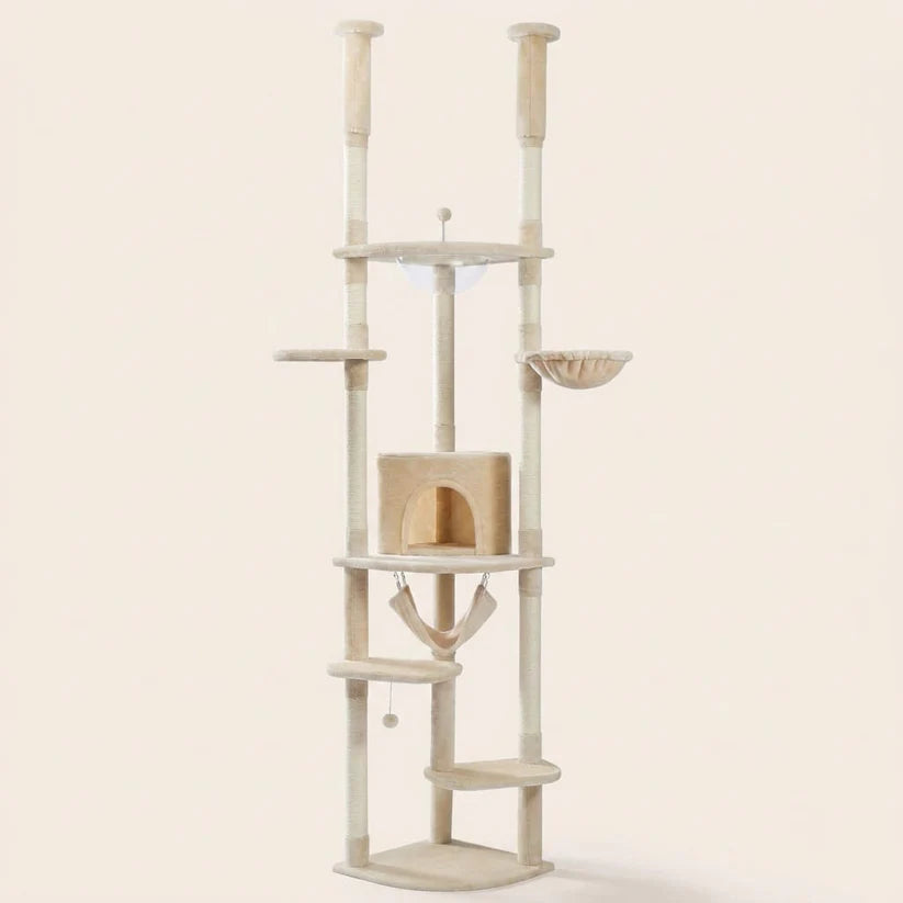 Arbre à chat plafond beige | Hoshia