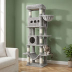 Arbre à chat beige avec hamac | Yorou