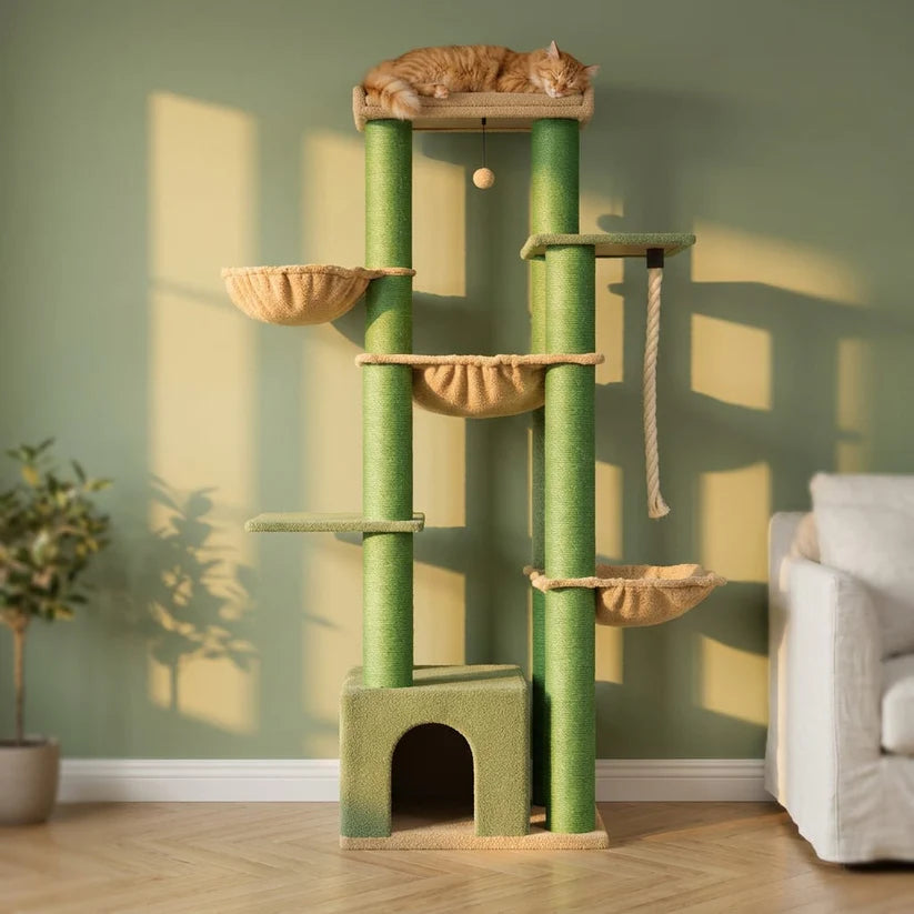 Arbre à chat beige 170 cm | Hirou