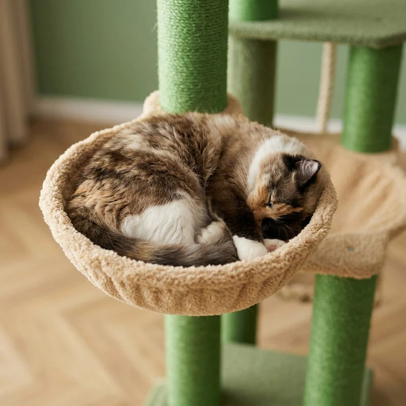 Arbre à chat beige 170 cm | Hirou