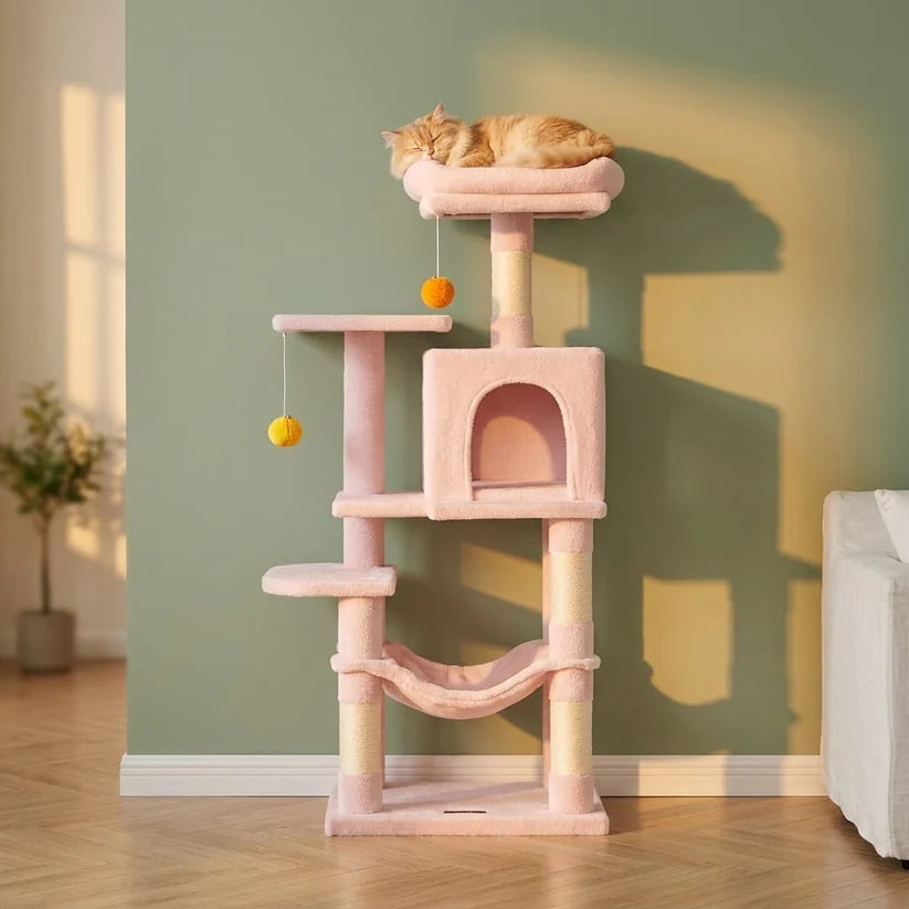 Arbre à chat blanc design | Shiou