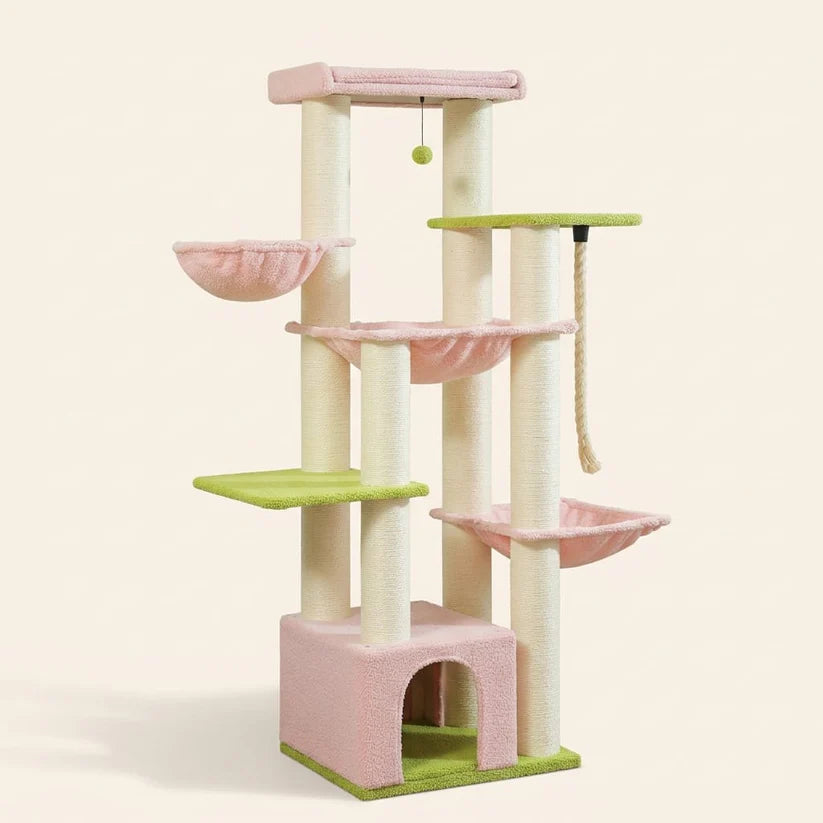 Arbre à chat rose pâle | Yumel