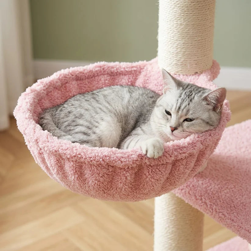 Arbre à chat beige 170 cm | Hirou