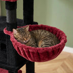 Arbre à chat beige avec hamac | Yorou