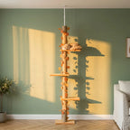 Arbre à chat barre à fixation plafond | Yokoua