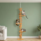 Arbre à chat barre à fixation plafond | Yokoua