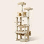 Arbre à chat très haut beige | Fuyou