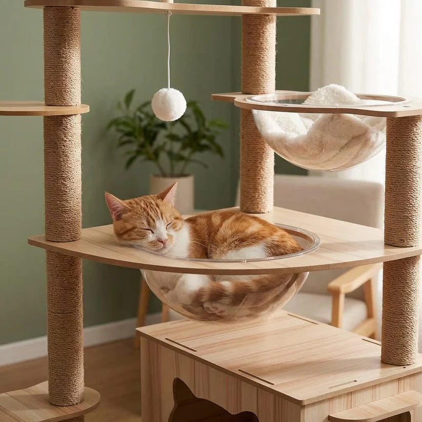 Arbre à chat xxl bois | Neou