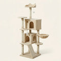 Arbre à chats beige avec escalier | Rekio