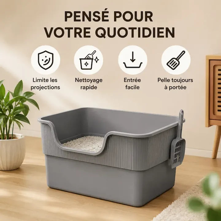 Bac à litière pour grand chat  | FéliXXL