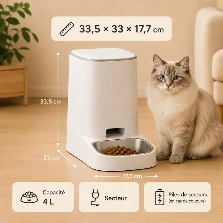 Distributeur automatique croquettes Wi-Fi | Auto