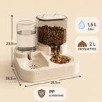 Distributeur croquettes & eau | Duos