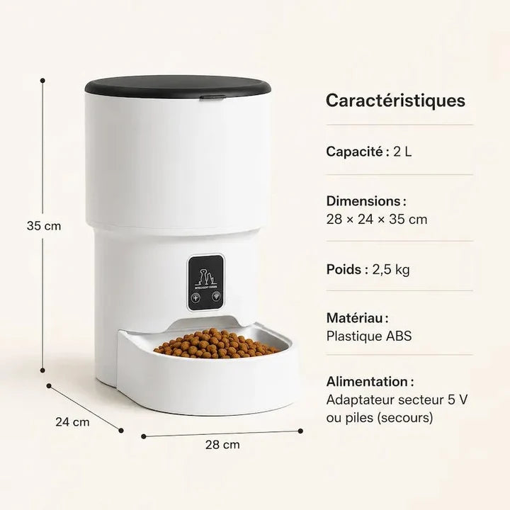 Distributeur croquettes intelligent chat | Smart