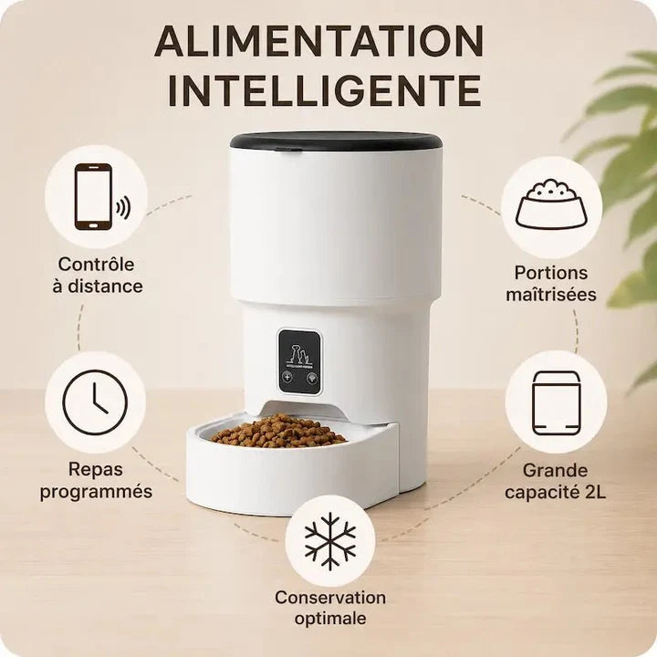 Distributeur croquettes intelligent chat | Smart