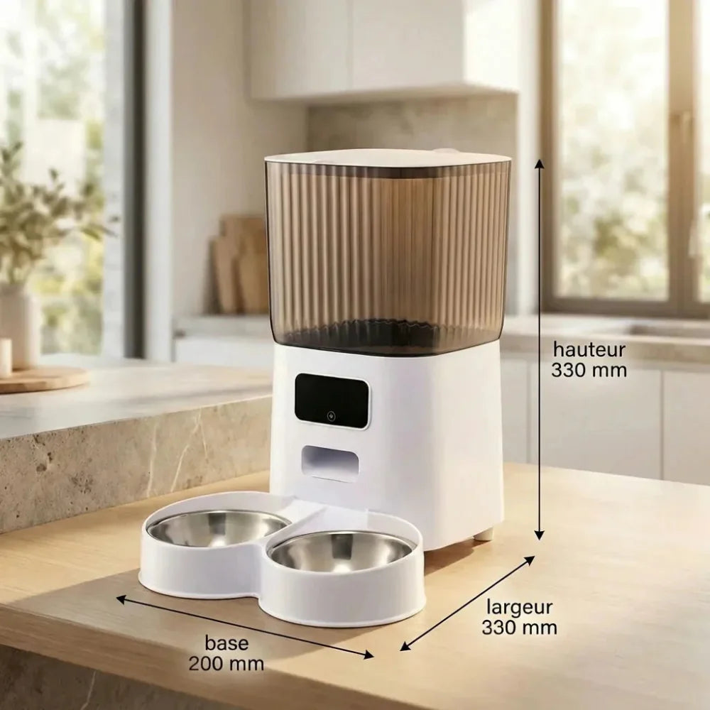 Distributeur de Croquette pour Chat Automatique Caméra | Surveille