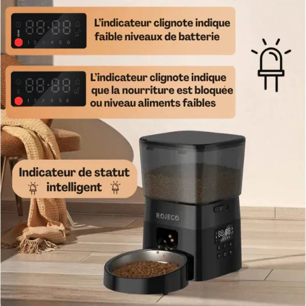 Distributeur croquettes chat connecté | connecti
