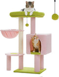 Arbre à chat rose fleuri, 90 cm | Arbre à Miaou odia